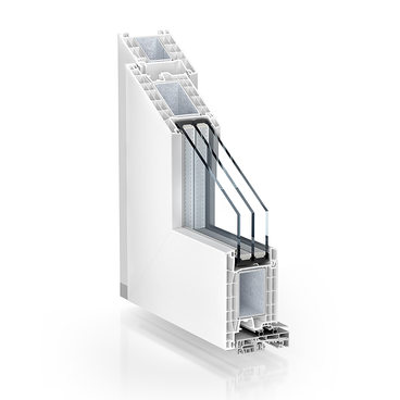 TROCAL 76 residential door outward opening white