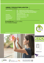 EPD: Umwelt-Produktdeklaration (2-Scheiben-Isolierverglasung)
