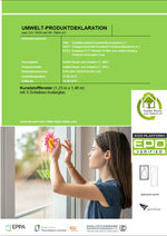 EPD: Umwelt-Produktdeklaration (3-pane insulating glazing)